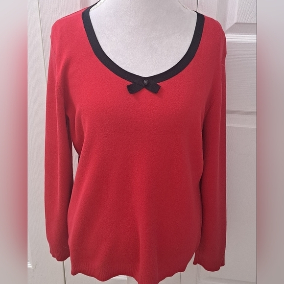 Mercer Street Studio Red Pullover Sweater    Size XL - Picture 1 of 8